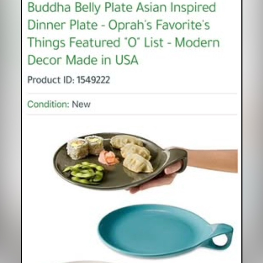 Buddha Belly Plate Blue Elan McPherson Flavour Design Ceramic Teal Turquoise